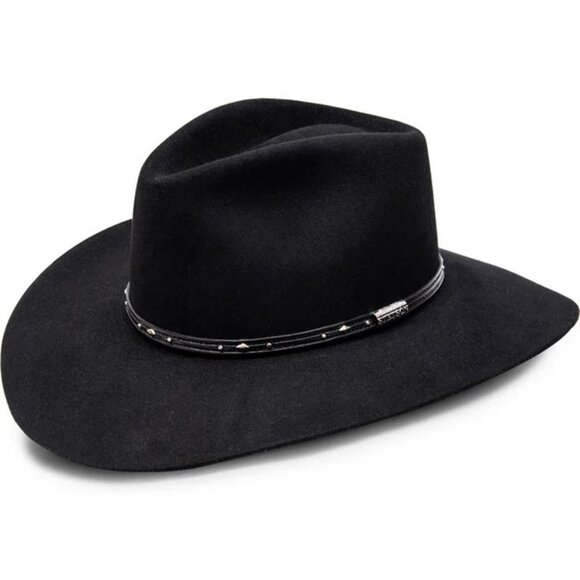 New STETSON PAWNEE FUR FELT COWBOY HAT 7.5 - Picture 1 of 2